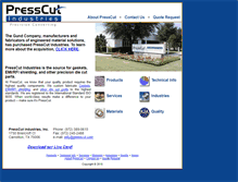 Tablet Screenshot of presscut.com